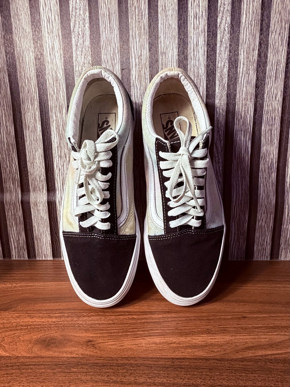 Vans Black and White Skate Sneakers